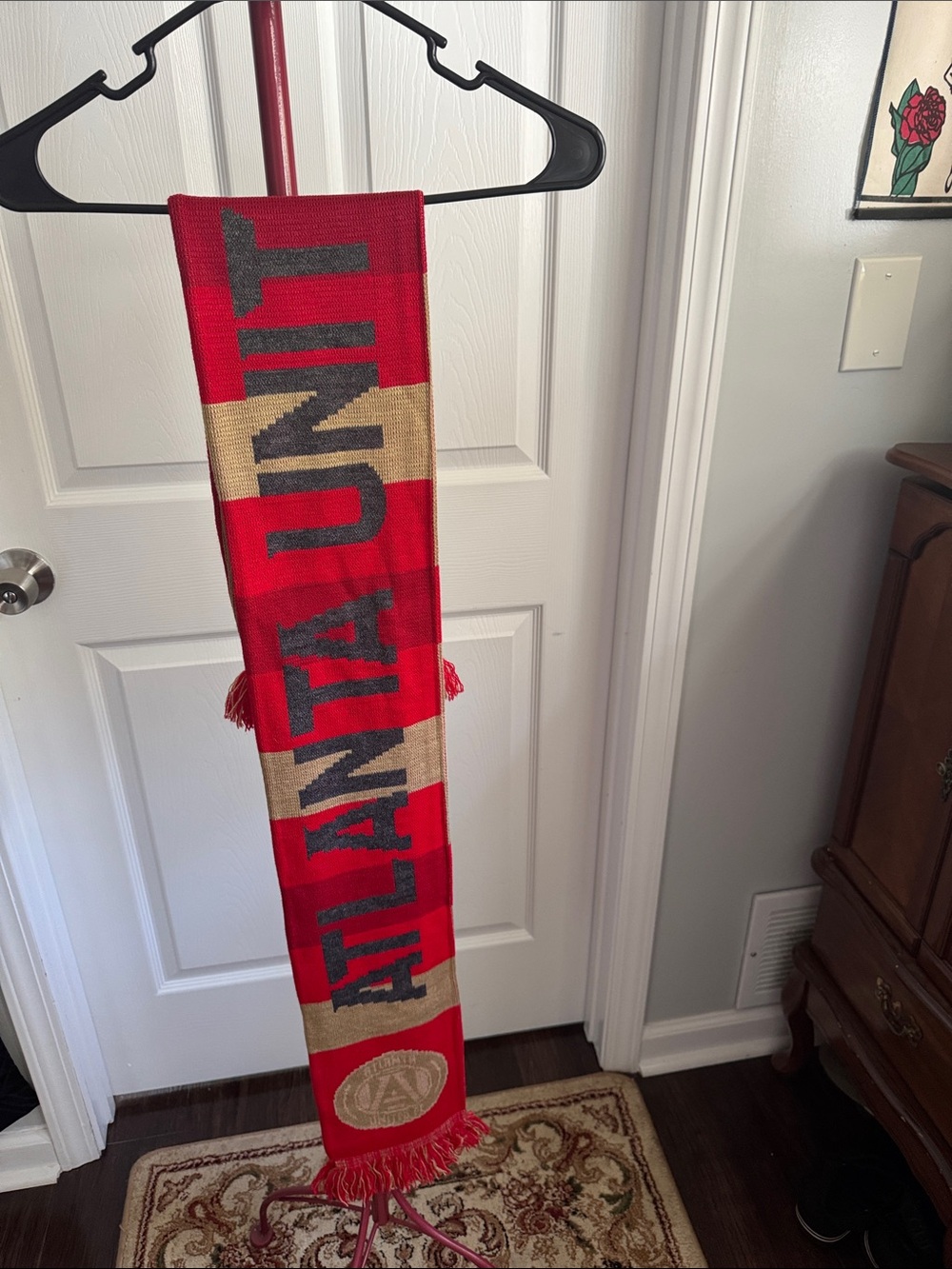 Atlanta United Red and Gold Team Scarf